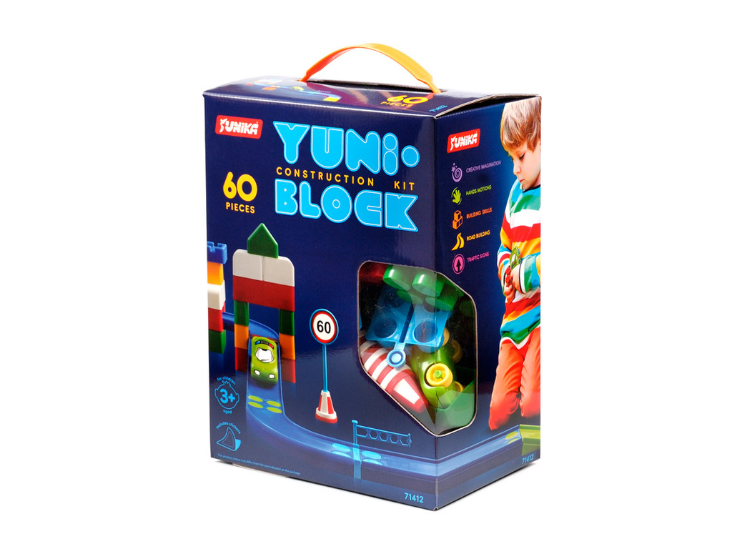 Конструктор дитячий "YUNI-BLOK" 60 (коробка)