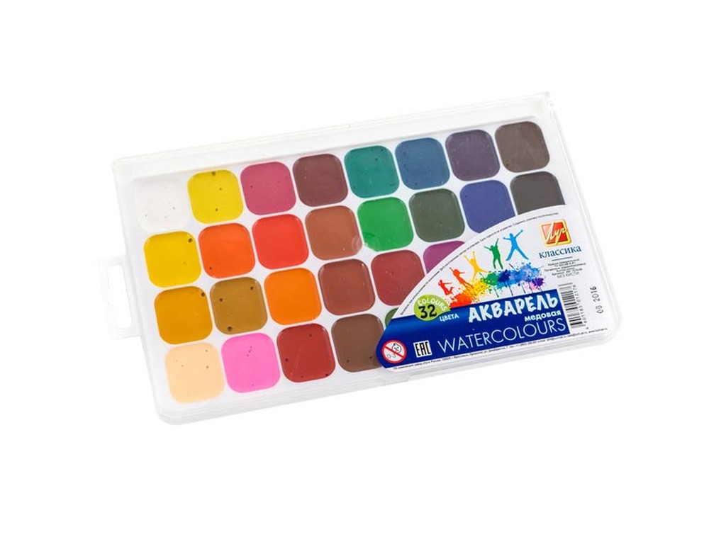 Акварель "Классика" 32 цв. мед. б/к 26С1579-08