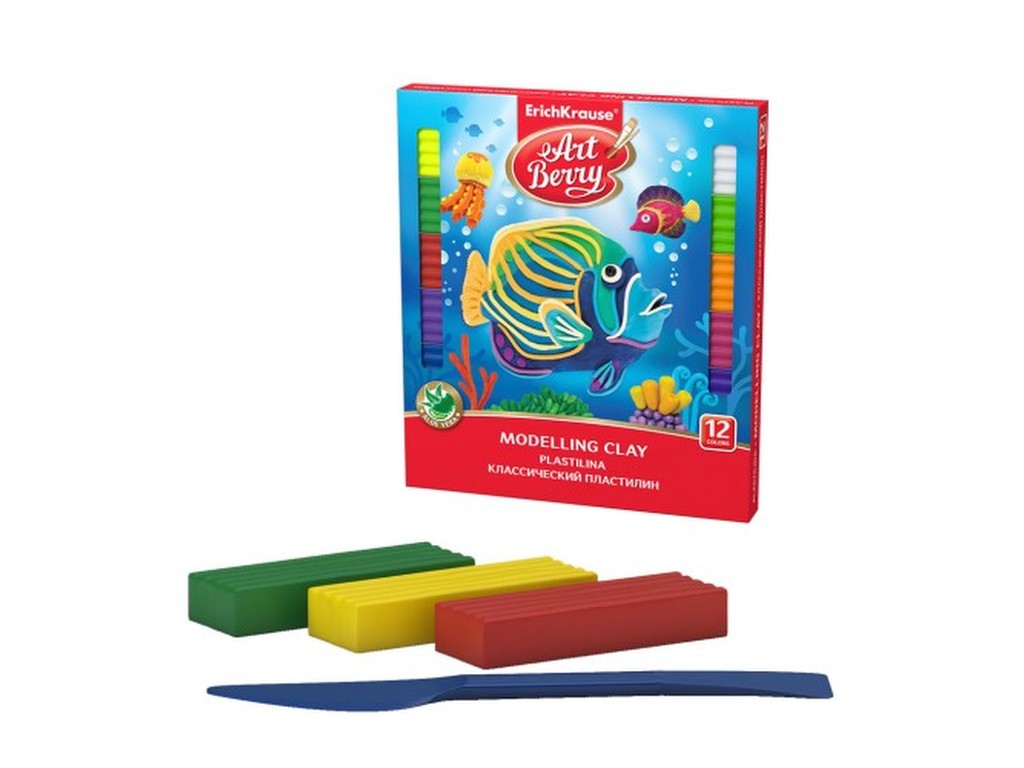 Пластилін Art Berry, 12 кольор., 216{}