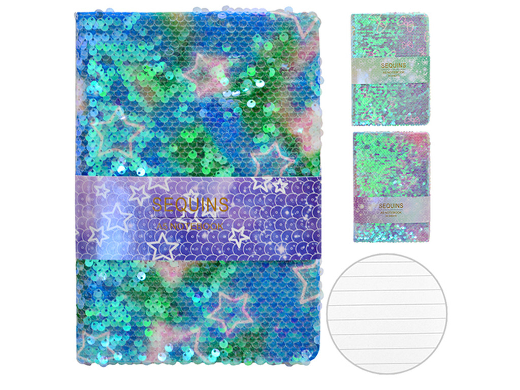 Блокнот с блестками А5 ST01983