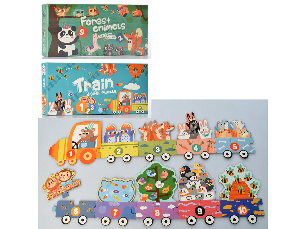 Деревянная игрушка Пазлы MD 2715