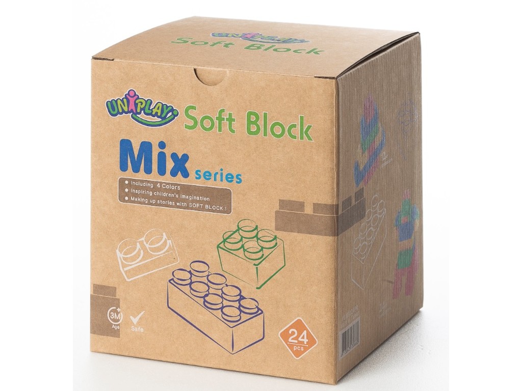 Mix Soft Block -Primary (24pcs)