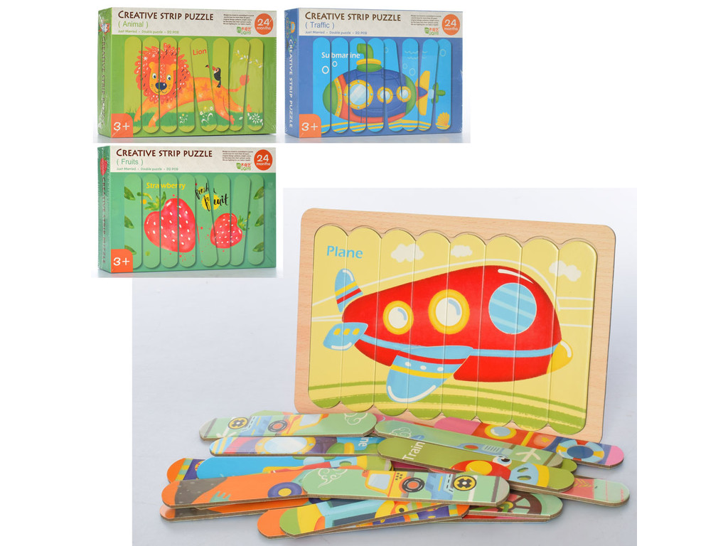 Деревянная игрушка Пазлы MD 2552