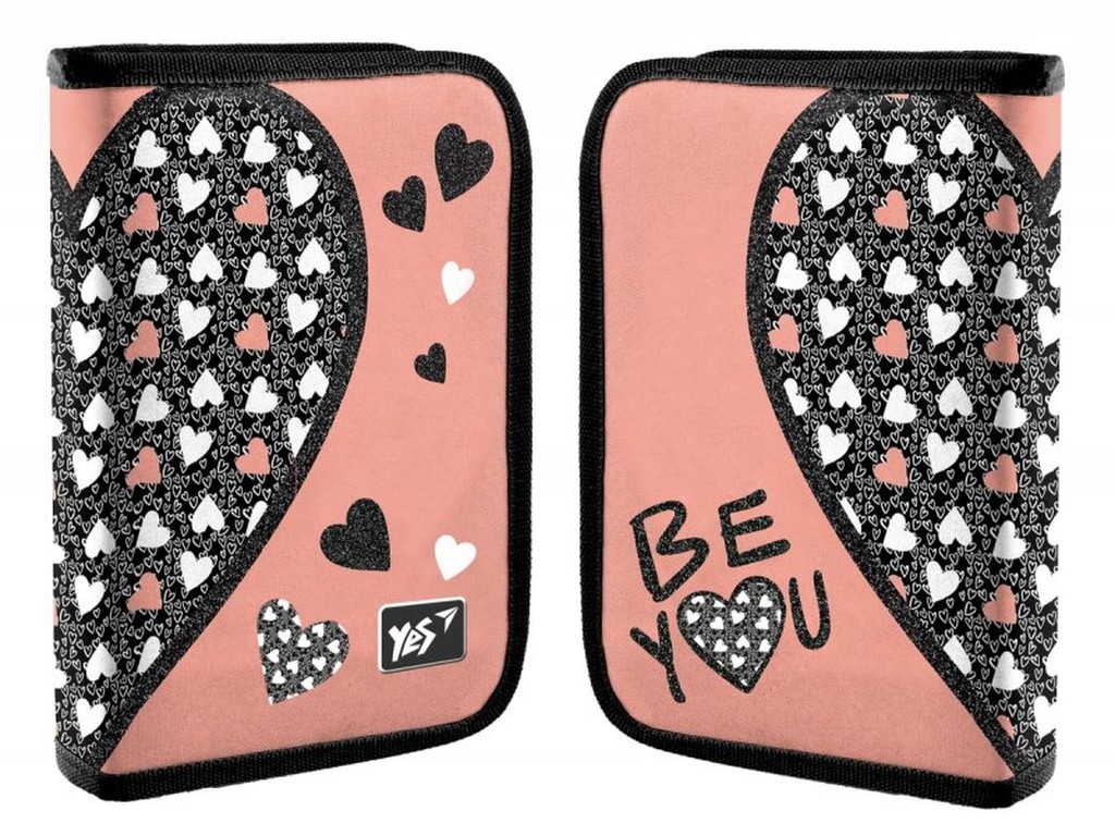 Пенал твердый YES одинарный с двумя{}