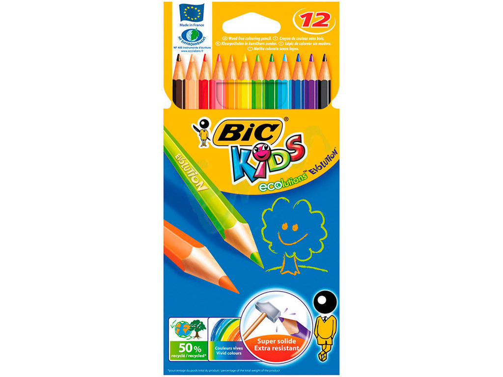 Олівці КІДС ЕВОЛЮШЕН уп.12