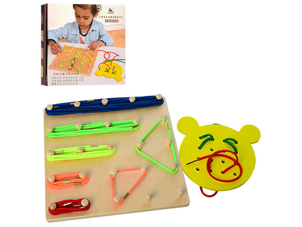 Деревянная игрушка Шнуровка MD 1193