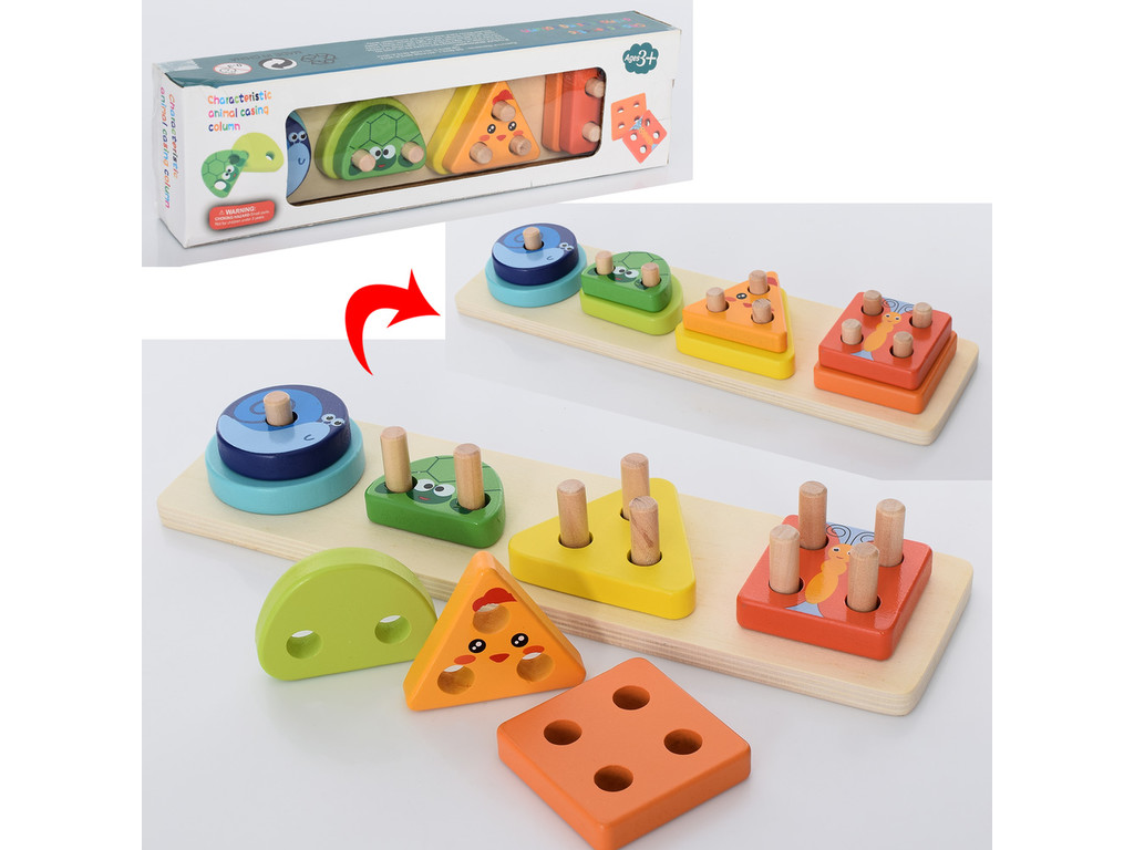 Деревянная игрушка Пирамидка MD 2869