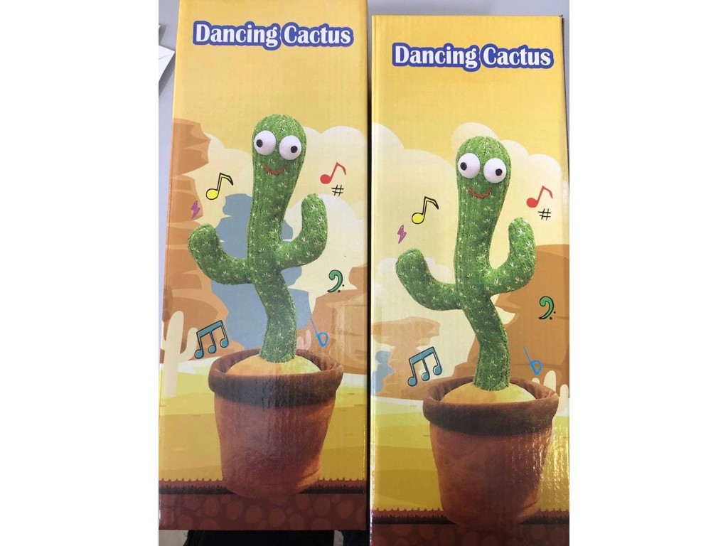 Танцующий кактус в коробке с{}