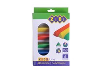 Пластилін 6 кольорів, 150 г, KIDS Line